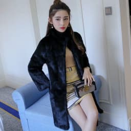 Winter Outdoor Women's Cold Coat Top Rabbit Fur Jackets Warm 100% Genuine Rabbit Fur Coats Lady Natural Quality Real Fur Coat