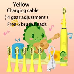 Kids Sonic Electric Toothbrush Rechargeable Smart Timer Colorful Cartoon Teeth Whitening Portable USB Charging Tooth Brush