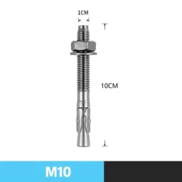 Rock Climb Anchor Point Piton Nut Anchor Bolt Hanger Plate Expansion Nail 304 Stainless Steel Caving Belay Rigging M8 M10 M12