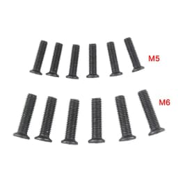 6/10Pcs Fixing Screw M5/M6 22mm/25mm Left Hand Thread For UNF Drill Chuck Shank Adapter Power Tool Replacement Accessories