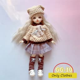 Cute GG Series Pretty Personalized Clothes for 30 cm 1/6 Bjd Byte Doll DIY Dress Up Clothing Skirt Casual Suit Socks Accessories