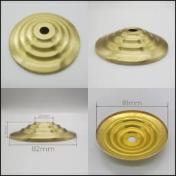 M10 Ceramic Desk Lamp Brass Base Cover Pure Copper Desk Lamp Plate I-Shaped Connector DIY Brass Lighting Hardware Accessories