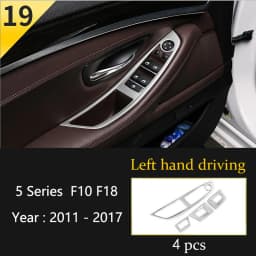 Car Styling Console Multimedia AC CD Panel Decoration Frame Cover Trim Strip Sticker For BMW 5 Series F10 F11 F18 Accessories