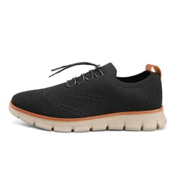 Plus Size 51 52 53 54 Men's Knit Wingtip Oxford Shoes Lightweight Breathable Slip‑on Business Casual Walking Sneakers for Men