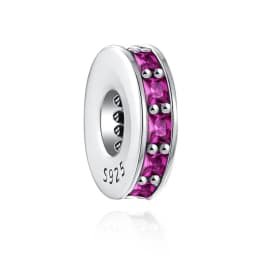 2024 new 925 glass pendant rainbow beads, suitable for European original bracelets, jewelry DIY accessoriesy Clip