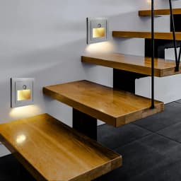180-240V Night Light Smart Light PIR Motion Detector Sensor LED Stair Light Recessed Step Light Ladder Wall Light Kitchen Foyer