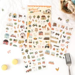 4/24 Sheets Cute Magazine Scrapbooking Stickers Pack DIY Junk Journal Material Decoration Album Diary Stationery supplies