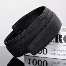 Luxury Belt Ultra-Thin Pointed Belt Headless Men And Women First Layer Cowhide Letter Buckle Replacement Buckleless Belts3.2/3.8