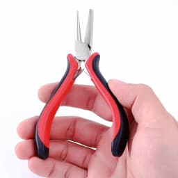 Pink Round Concave Pliers Wire Looping Mini Precision Pliers Wire Bending Tools for DIY Jewelry Making Eye Hobby Projects