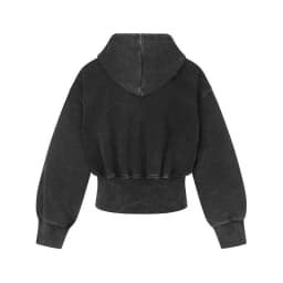 American Y2K retro washed distressed rivet zipper jacket for women autumn short hooded sweatshirt for men