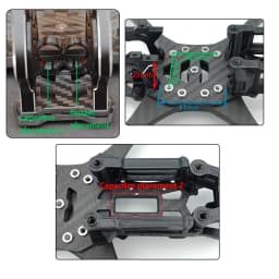 PhiSital Mark5 O4 Pro FPV Frame Kit X/DC Version 5inch Carbon Fiber Racing for RC Freestyle DIY Parts