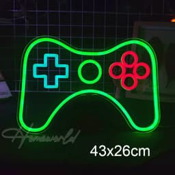 Arcade Neon Sign LED Game Room Handle Neon Light Wall Decor Gamer Teen Shop Internet Cafes USB port Party Birthday Gift