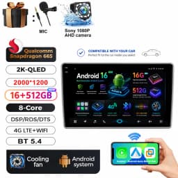 Android 16 Car Radio For Toyota Auris E150 2006 2007 2008 2009 2010 2011 2012 Multimedia Stereo Player Wireless Auto Carplay DVD