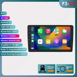 Hizpo CarPlay Android 14 Auto Radio for For Audi A4 B6 B7 S4 RS4 1999-2008 Seat Exeo 4G Car Multimedia GPS 2din Autoradio System
