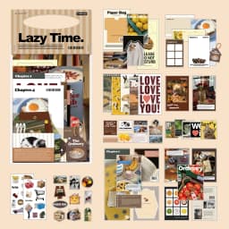 TIANZI 70 pcs Garden Post Office Collection Light Paper Material Pack DIY Handbook Collage Journal Notebook Scrapbook Envelope