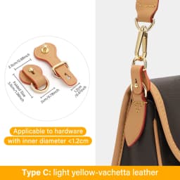 CRAZYSMITH Bag Strap Transformation for LV Diane Bag Punch-Free Hardware Protection Leather Anti-wear Buckle Bag Accessories