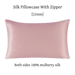 22 Momme Silk Zipper Pillowcase 1pc 100% Nature Mulberry Silk Muticolor Pillow Case For Healthy Standard Queen King