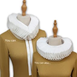 1 Piece Renaissance Ruffled Ladies' False Collar. It Is Classical, Beautiful And Of Good Quality, Suitable For Spring, Autumn