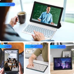 10-inch Tablet PC, Android 15 System, Quad-Core Processor, 12 (3+9) GB + 64GB Storage, Expandable up to 1TB, Supports WiFi 6,