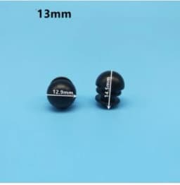 12Pcs Plastic Round Tube Plug 16-50mm Pipe End Caps Non Slip Chair Leg Foot Dust Cover Floor Protector Pad Furniture Accessories