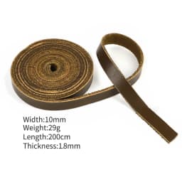 1 Roll 2 Meters DIY Genuine Leather Strips for Bag Accessories Belt Handle Crafts Making Cow Leather Strap Braided Threads