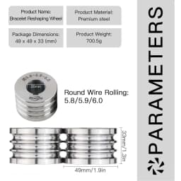 Rolling Mill Auxiliary MOLDS for Bracelet Rolling Machine Round Oval Flat Profiles
