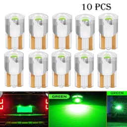 10 Pcs YiRui New LED T10 194 W5W 7000K White Red 12V automotive reading light high brightness small bulb