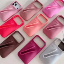 Hot‑Trend Rhode Lip Gloss Holder Cover for iPhone 11‑17, Anti‑Drop 3D Design Thick Silicone Single Shell Phone Accessory