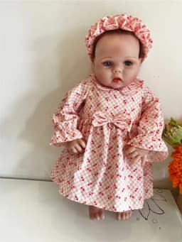15 Different Styles 50-58cm Silicone Reborn Baby Doll Clothes Hot Sale Dolls Dress With Beautiful Hairband DIY Doll Accessories