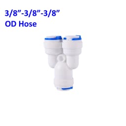 Reverse Osmosis Quick Connector 1/4"3/8"OD Hose Tee Y Coupling 4 Way Equal Convert Elbow Straight RO Water Aquarium Pipe Fitting