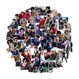 61pcs Korean Group ATEEZ GOLDEN HOUR : Part.5 Stickers Hongjoong Seonghwa Yunho Creative Decoration DIY Notebook Stickers Gift