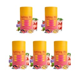 Berberine Yerba Mate Drink Mix, Cutting Metabolism & Energy Support, Strawberry Acai Flavor, Gut Wellness, 30 Stick Packs, 180g