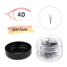 AGUUD 3D-20D Loose Fans Lash Mixed Length Sharp Pointy Stem Promade Volume Fans Eyelash Extension Thin Base Russian Volume Cilio