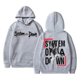 System of A Down Double Sided Print Hoodie Men Women Rock Vintage Fleece Sweatshirt Men's 90s Alternative Metal Merch Pullover