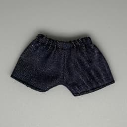 Only clothes, no dolls for 17cm labubu denim shorts 15cm figurine Labubu universal summer shorts Versatile and changeable pants