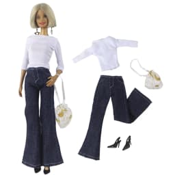 1 Set BABI Doll Clothes 1:6 Scale Dress Outfit for 11.5 Inch 30cm Doll Many Style for Choice Gifts for Girls Doll Accessories #6