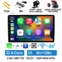 Android 16 Car Radio For Fiat Ducato 3 2006 - 2022 Carplay Auto Multimedia Stereo Player GPS Navi BT 360 Camera 4G WIFI QLED DSP