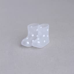 1:12 Miniature Realistic Silicone Rain Boots Suitable for Mini House Decoration