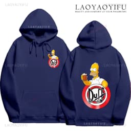 Duff Beer Hoodie Funny The Simpsons Duff Classic Beer Graphic New in Hoodies & Sweatshirts Pullover Sweatshirts Men Women Tops