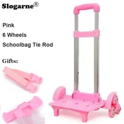 Kids Backpack Pull Rod Trolley Wheels Children School Bag Accessories Tie Rod Stator Students Climb Stairs 6 Wheels Bags Parts