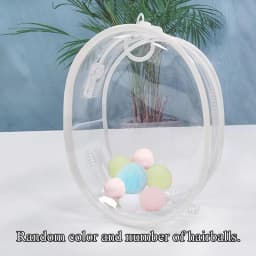 20cm Plush Doll Display Out Bag Transparent Thicken Cotton Doll Outing Dustproof Storage Pouch Keychain Mini Bag Accessories