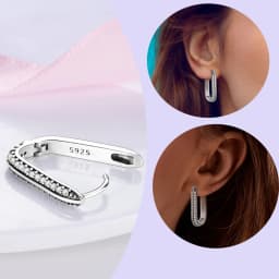925 Sterling Silver Gold Color Circular Hoop Earrings Golden Earring Fit Original Charms Diy Fine Jewelry For Fashion Women