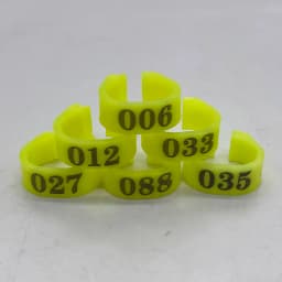 100 Pcs/set Inner Diameter 8mm Pigeon Leg Poultry Dove Bird Parrot Clip Rings Band Foot Ring Pigeon Supplies Bird Appliances