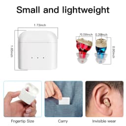 Medical Hearing Aids Smart Noise Reduction Rechargeable Mini CIC Invisible Aid For Seniors