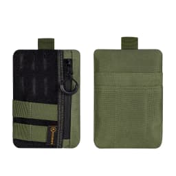 EDC Pouch Slim EDC Pocket Organizer with Zipper Tactical Pouch for Flashlight, Multitool, Pen, Notebook, Compact EDC Gear Pouch