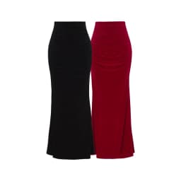 2025 New Design Slimming Pleated Wrap Body Long Skirt Women's Stylish Commuter Sexy High Waist Versatile Skirt