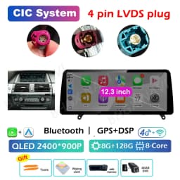 CCC CIC System Carplay for BMW X5 E70 X6 E71 2008 2009 2010 2011 2012 2013 Android 16 DSP Stereo Car Multimedia Radio Player BT