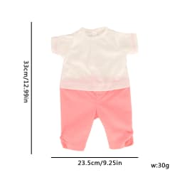 18 Inch American Doll Clothes Mix & Match Outfits, Rainbow Dress, Hoodie Jacket & Casual Tops for 43cm Reborn Baby Girl Dolls