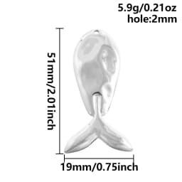 6Pcs/Lot Stainless Steel Round Vortex Sea Conch Shell Charms Spiral Swirl Pendant подвески For Jewelry Findings Accessories