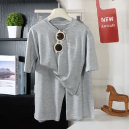 2PCS Children's Lyocell Thin Homewear Clothes Summer Kids Air Conditioning Mid-length Sleeve Tops+Long Pants Pajamas Set